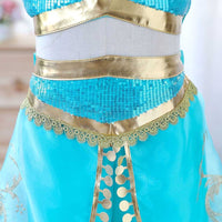 Girls Princess Jasmine Party Wear Top With Trousers Set Sets   