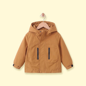 Boys Mustard Yellow Long Sleeve Hooded Zip-Up Jacket Coats & Jackets Mustard 1-2 Y