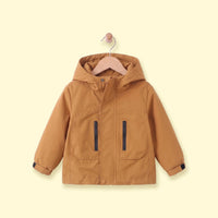 Boys Mustard Yellow Long Sleeve Hooded Zip-Up Jacket Coats & Jackets Mustard 1-2 Y