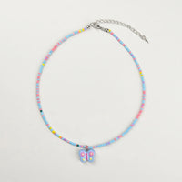 Pack Of 5 Girls Multicolour Butterfly and Rainbow Beaded Necklace Sets Necklace and Chains