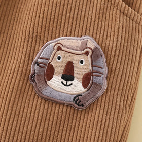 Boys Light Brown Graphic Sweatshirt & Joggers With T-Shirt Sets Sets
