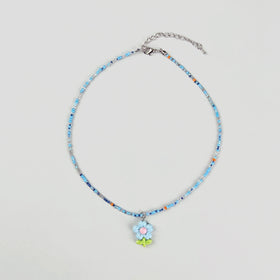 Pack Of 5 Girls Multicolour Floral Beads Necklace Sets Necklace and Chains