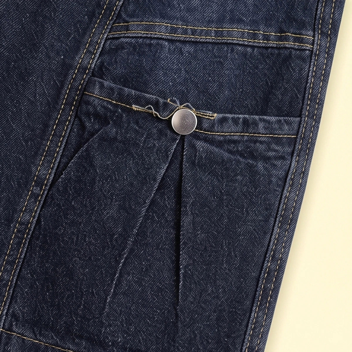 Boys Dark Blue Denim Cargo Shorts Cargo Shorts