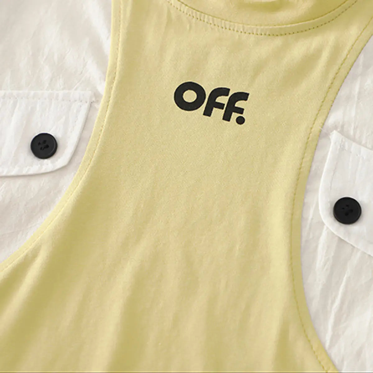 Boys Yellow Typographic Printed Short Sleeve T-Shirt With Elasticated Shorts Sets 2 pc. Sets