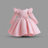 Girls Long Sleeves Party Wear Dress
