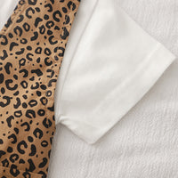 Boys Attached Waistcoat T-Shirt With Brown Animal Printed Shorts Set 2 pc. Sets