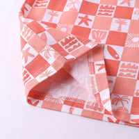 Boys Red Typographic Printed Short Sleeve T-Shirt With Drawstring Shorts Sets Sets
