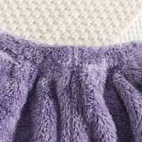 Girls Purple Polar Fleece Hooded Jacket With Jogger Co-ord Sets Sets