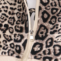 Boys Off-White Animal Print Zipper Jacket with T-shirt & Joggers Set Sets