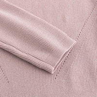 Girls Dusty Pink Self-Design Sweater Sweaters & Cardigans