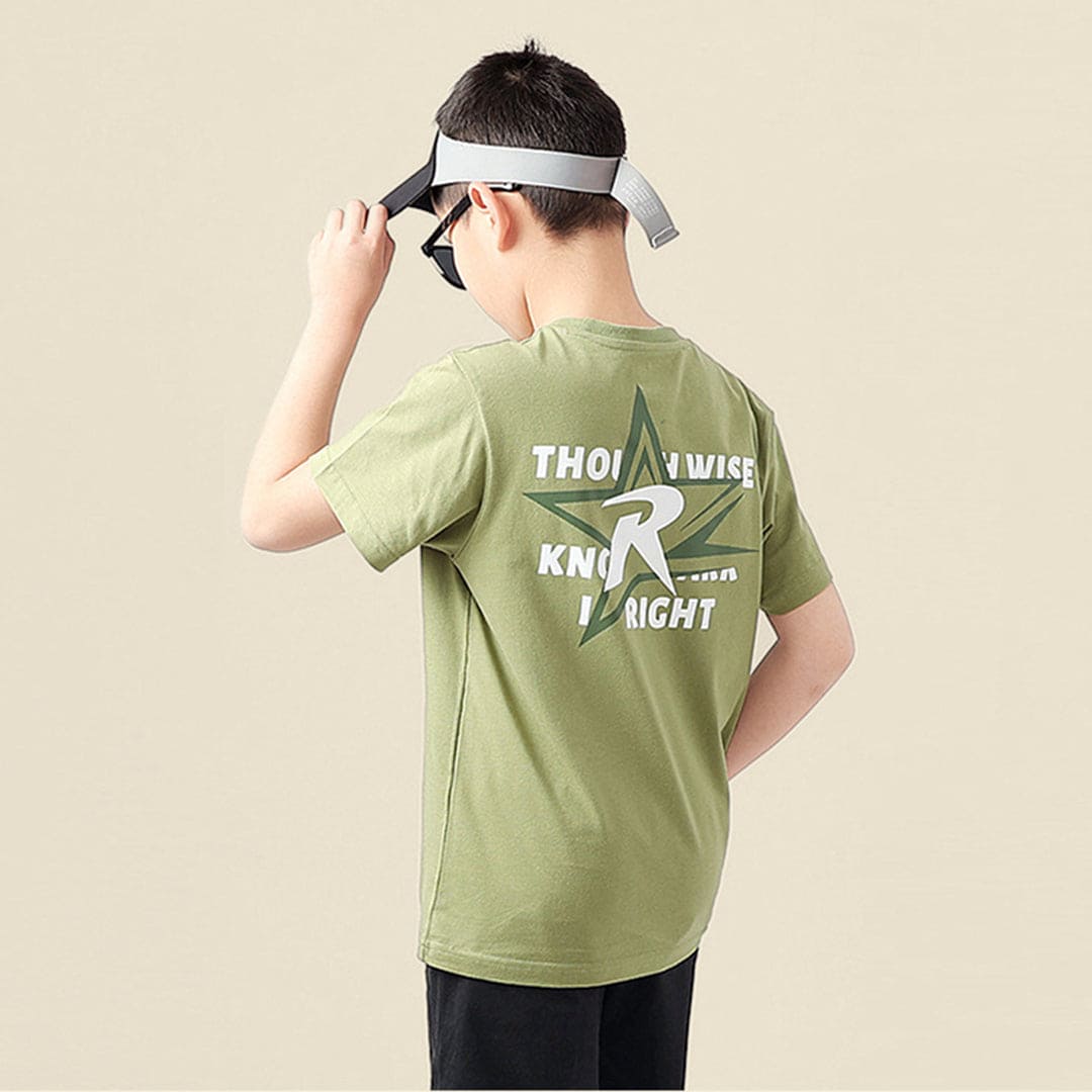 Boys Solid Short Sleeves T-Shirt Tshirts   