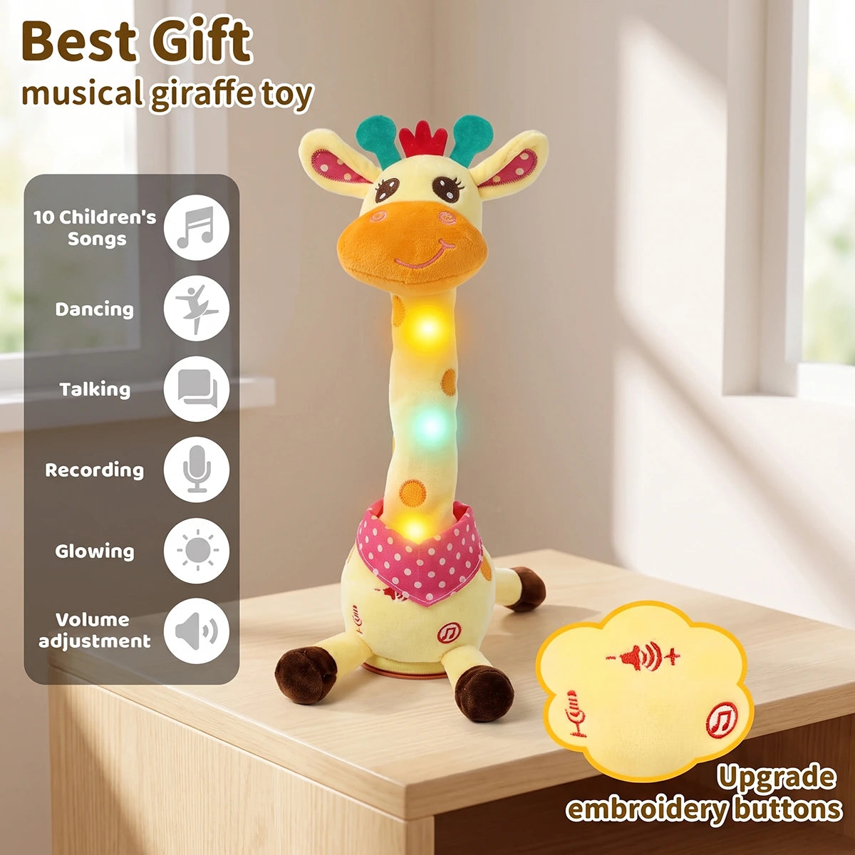 Dancing Giraffe Toy with Music & Movement for Kids-INCLUD Trending Accessories