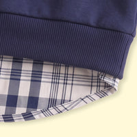 Boys Navy Blue Embroidered Long Sleeve Sweater Sweaters & Cardigans