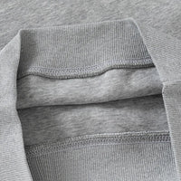 Boys Grey Solid Sweatshirt With Detachable Shirt Collar Sweatshirts & Hoodies