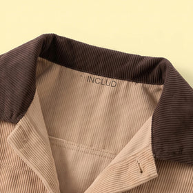 Boys Beige Textured Long Sleeve Jacket Coats & Jackets