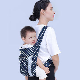 Baby Navy Blue Polka Dot Carrier with Four Clips Trending Accessories