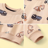 Boys Apricot Long Sleeve Graphic Sweatshirt Sweatshirts & Hoodies