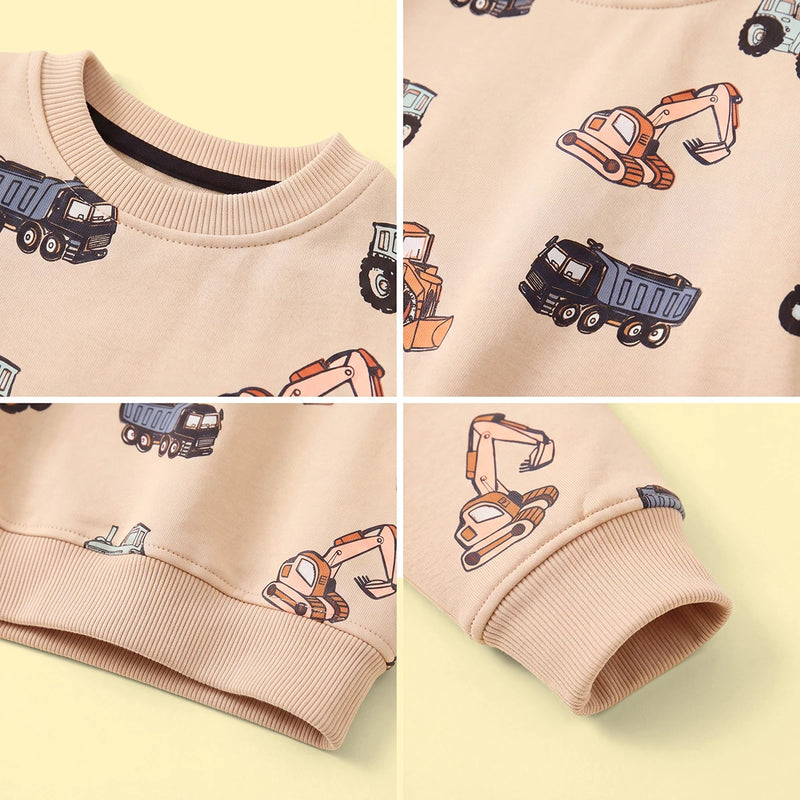 Boys Apricot Long Sleeve Graphic Sweatshirt Sweatshirts & Hoodies