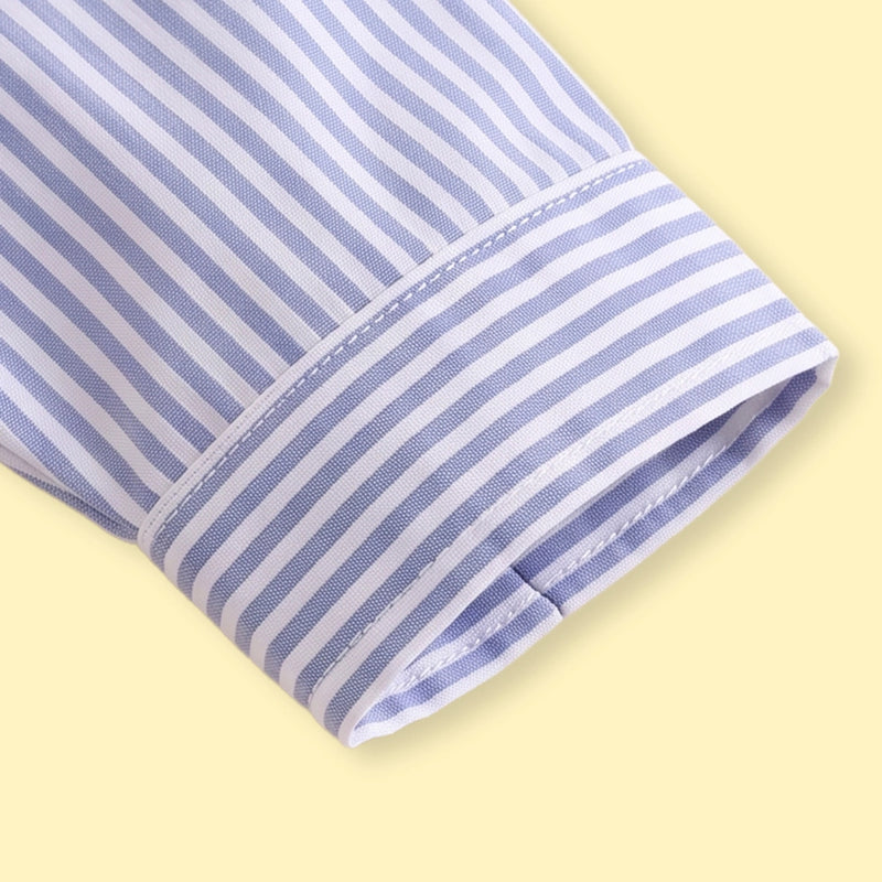 Boys Blue Striped Long Sleeve Shirt Shirts