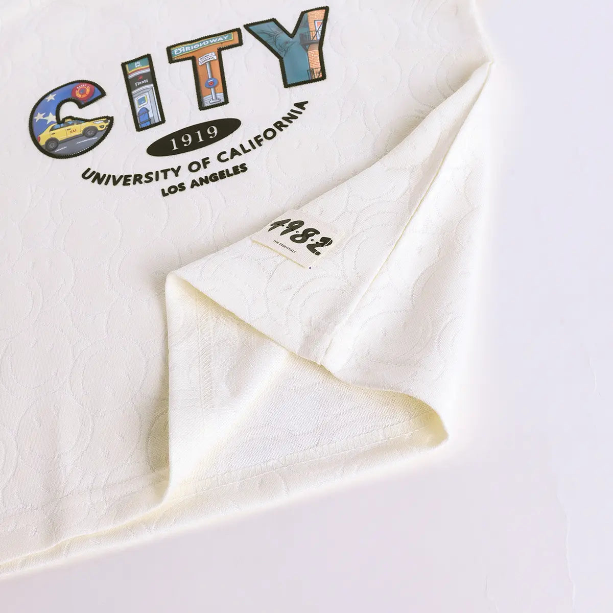 Boys Off White Typographic Printed Short Sleeve T-shirts With Elasticated Shorts Sets Sets