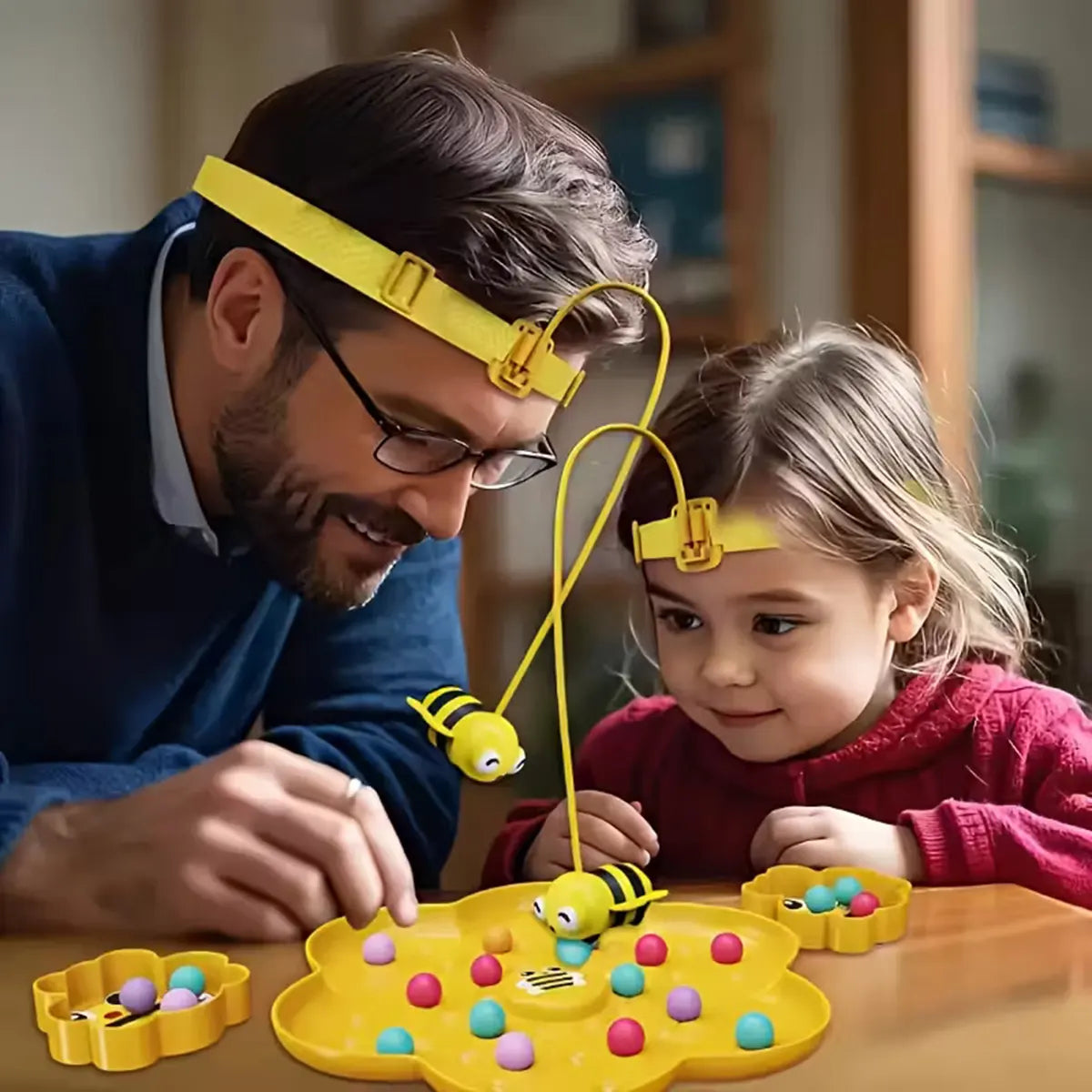 Kids Yellow Magnetic Bee & Ball Picking Board Game Trending Accessories