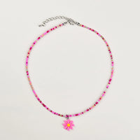 Pack Of 2 Girls Multicolour Floral Bead Necklace Sets Necklace and Chains