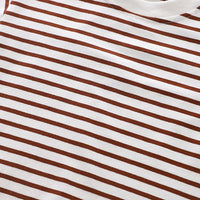 Boys Short Sleeve Striped T-Shirt With Short Length Dungaree 2 pc. Sets   