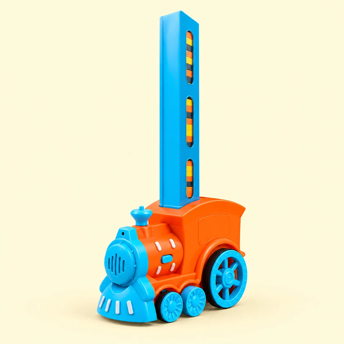 Automatic Domino Train Building Toy with 40 Tiles Trending Accessories Orange Onesize