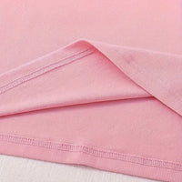 Girls Pink Heart Print Short Sleeve T-Shirt Tshirts