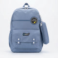 Boys Powder Blue School Backpack with Detachable Side Pouch Trending Accessories Blue Onesize