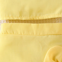 Girls Yellow Floral Applique Sleeveless Top With Skirt Sets 2 pc. Sets
