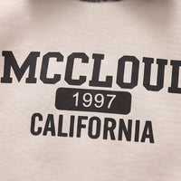 Boys Apricot Typographic Polo Sweatshirt & Denim Pants Sets Sets