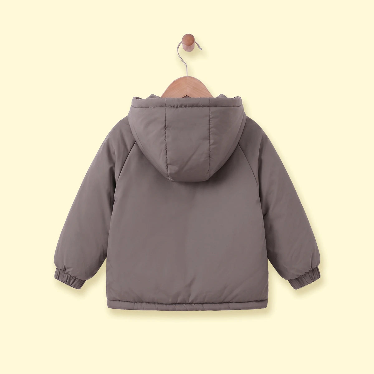 Boys Grey Long Sleeve Hooded Zip-up Jacket Coats & Jackets