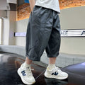 Boys Elasticated Loose Fit Bermuda Bermudas Gray 3-4 Y 