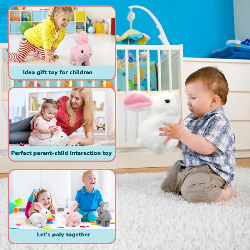 Kids Adorable Walking & Talking Plush Rabbit Toy Trending Accessories