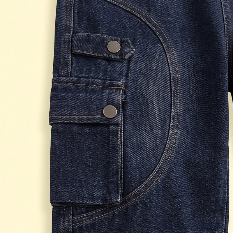 Boys Blue Denim Cargo Shorts Cargo Shorts