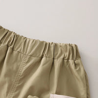 Girls Yellow Short Sleeves T-Shirt With Shorts & Sling Bag Sets Sets