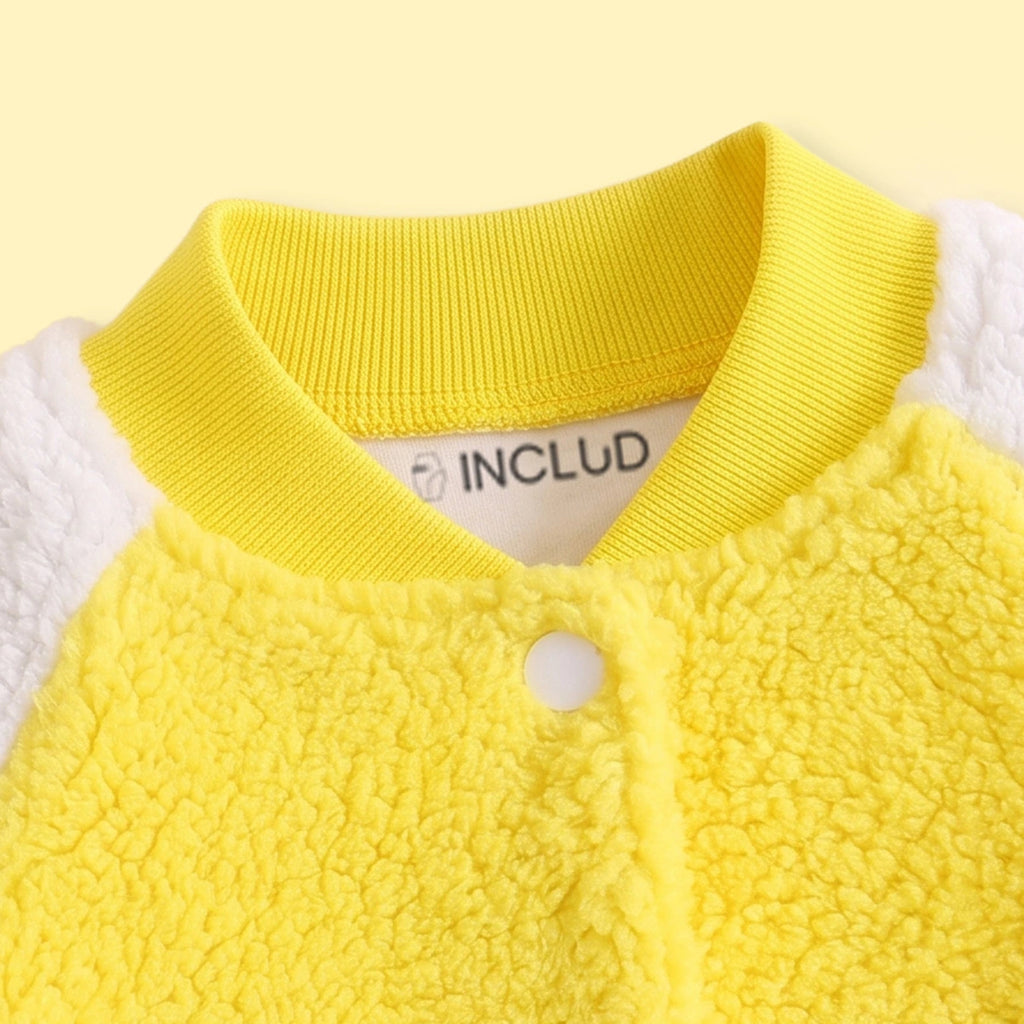 Boys Yellow Colourblocked Long Sleeve Jackets Coats & Jackets