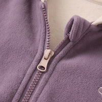 Boys Purple Dinosaur Embroidered Hooded Jacket Coats & Jackets