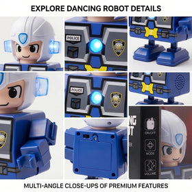 Electric Police Robot Toy with Lights & Music, Dancing Swing Robot for Kids Trending Accessories