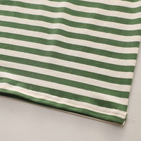 Boys Green Dog Motif Striped Short Sleeve T-Shirt With Dungaree Sets 2 pc. Sets