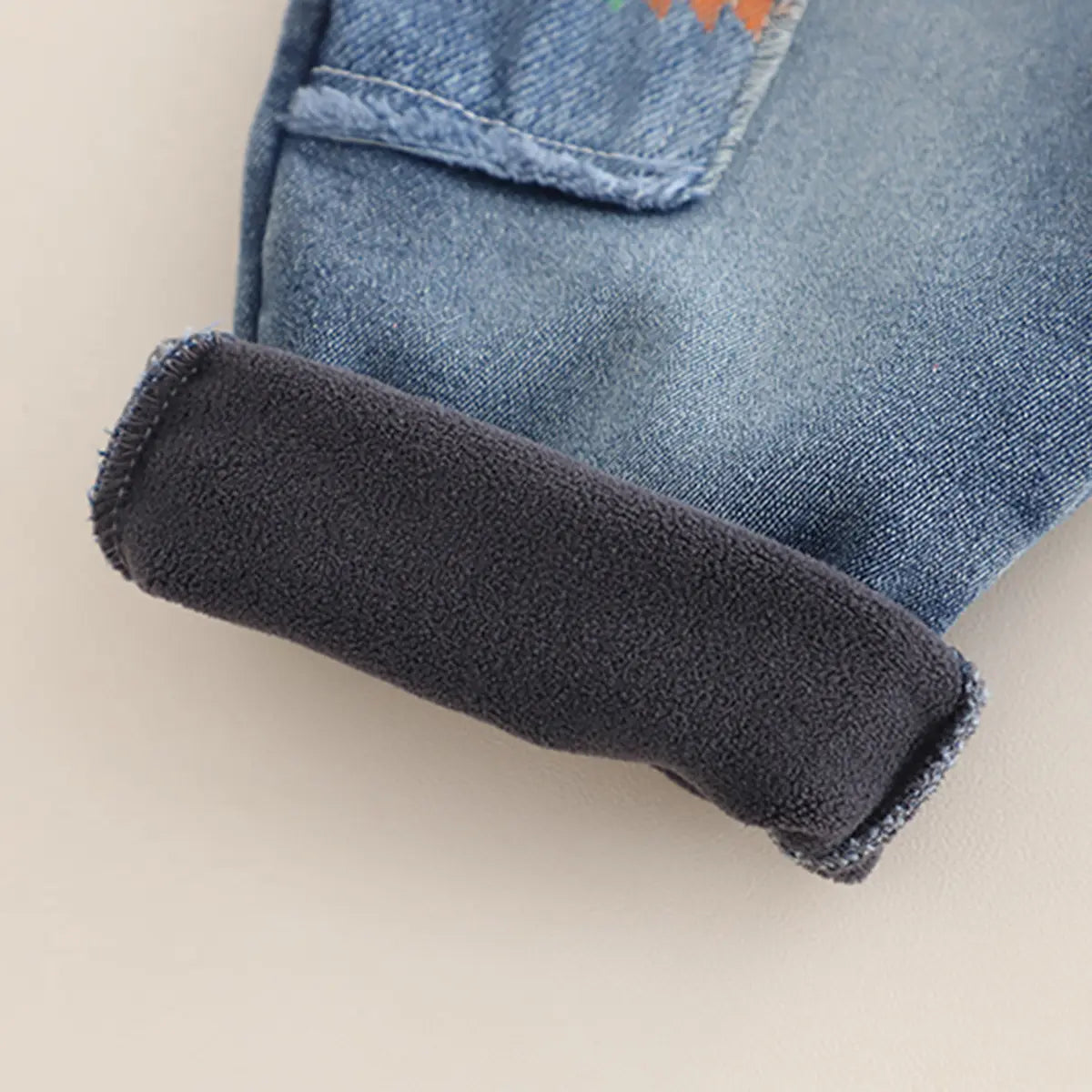 Boys Brown Printed Regular Sweatshirt With Denim Trousers Sets 2 pc. Sets