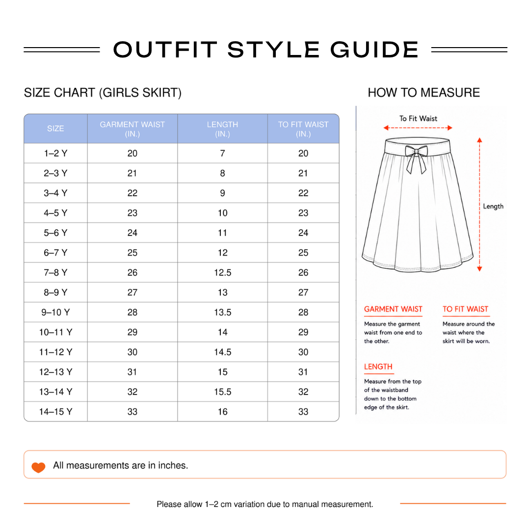 Girls Blue Bow Print Elasticated Tiered Skirt Skirts