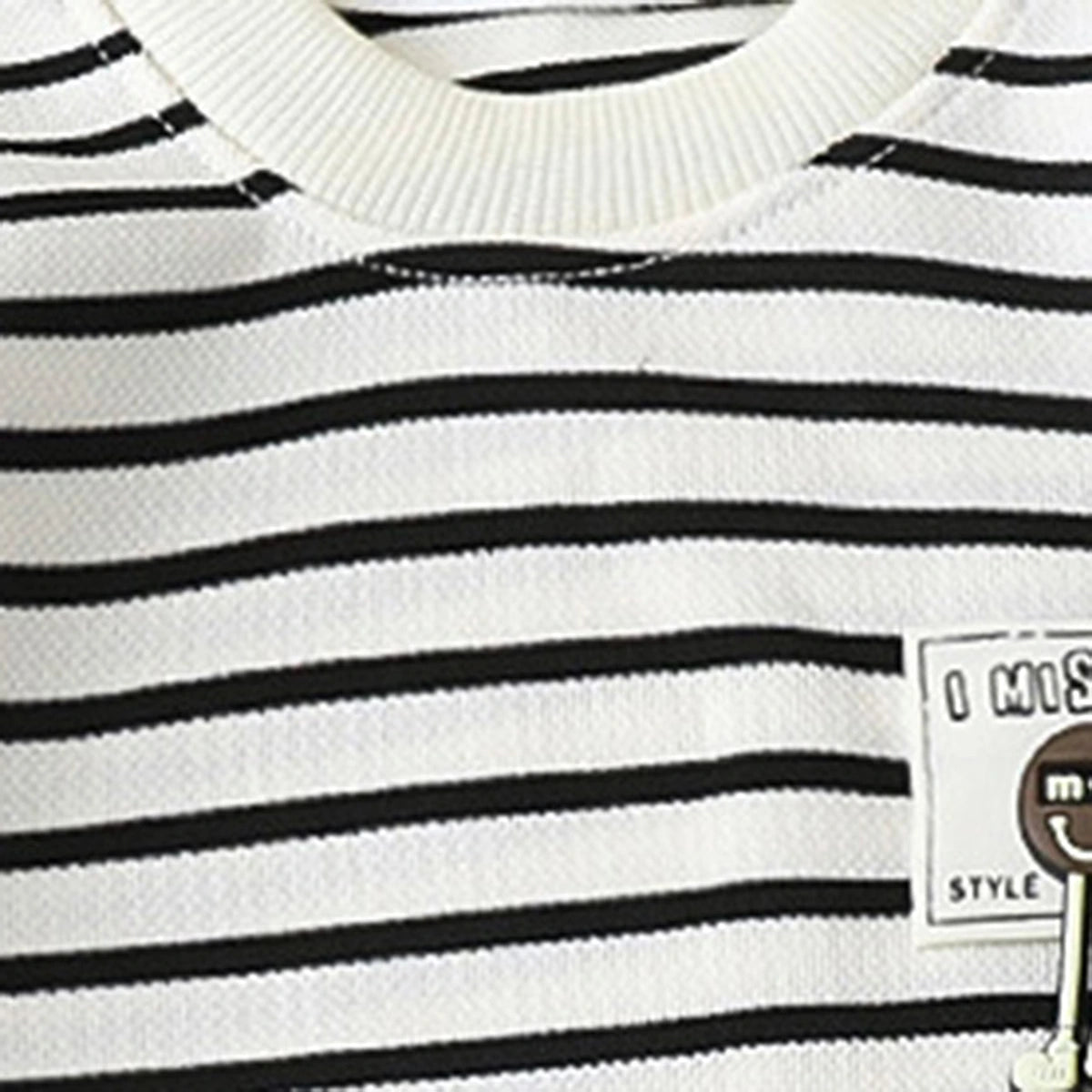 Boys Black Striped Short Sleeve T-Shirt With Shorts Sets 2 pc. Sets