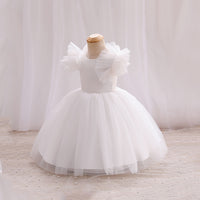Girls Balloon Shape Tulle Party Dress Party Dresses   
