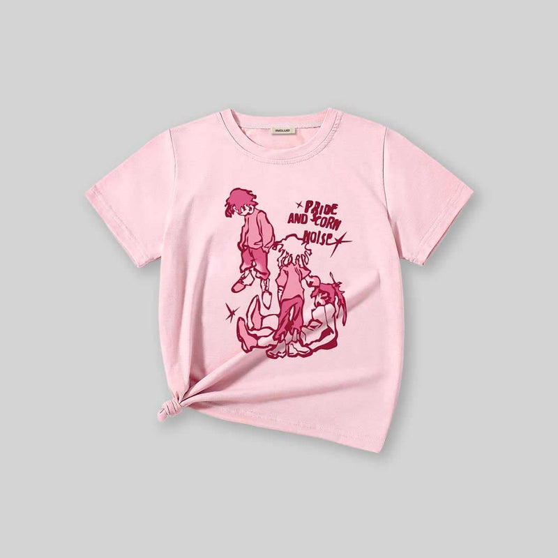 Girls Short Sleeve Graphic T-Shirt Tshirts   