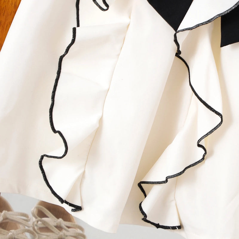 Girls Black Sleeveless Fit & Flare Dress Casual Dresses