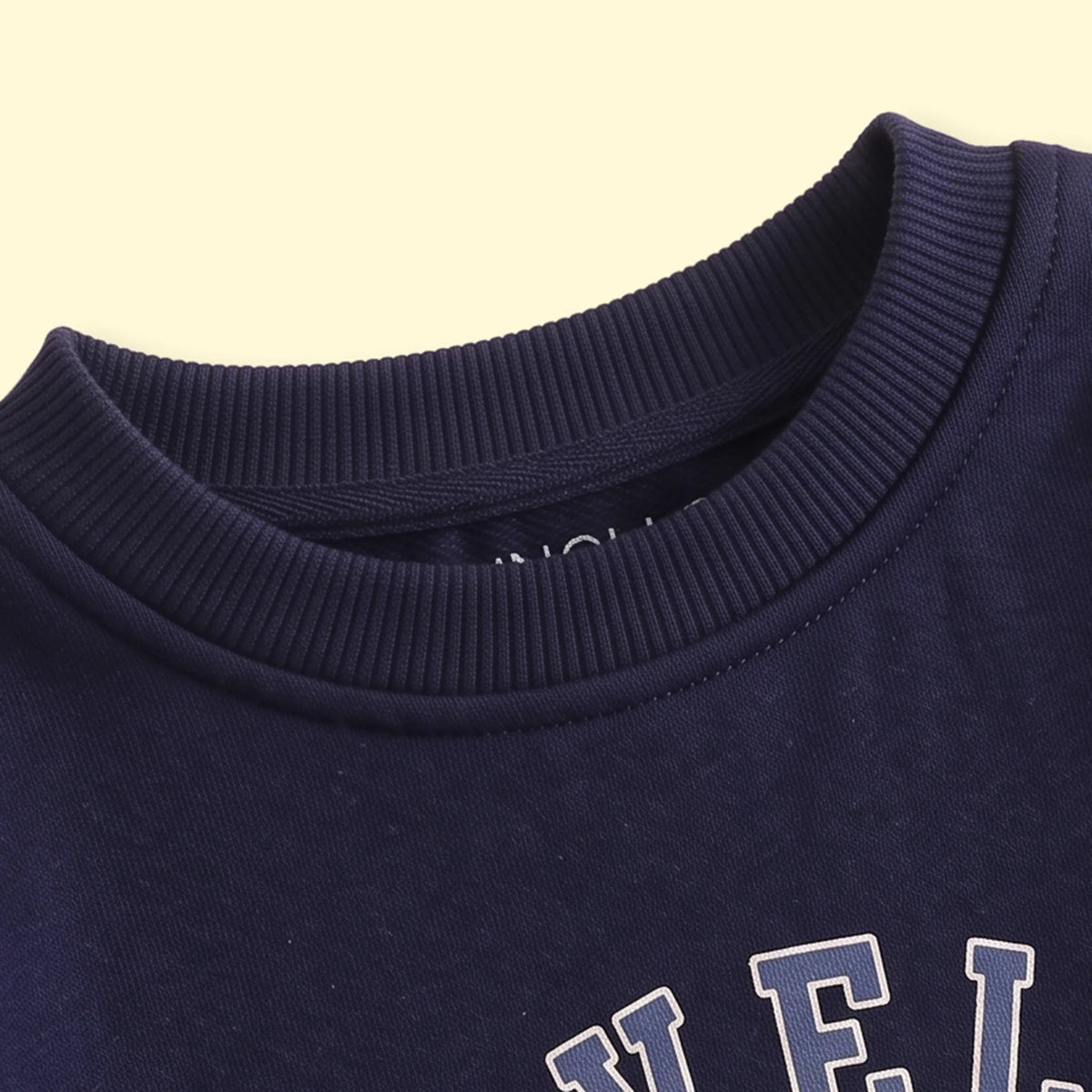 Boys Navy Blue Typographic Long Sleeve Sweatshirt Sweatshirts & Hoodies