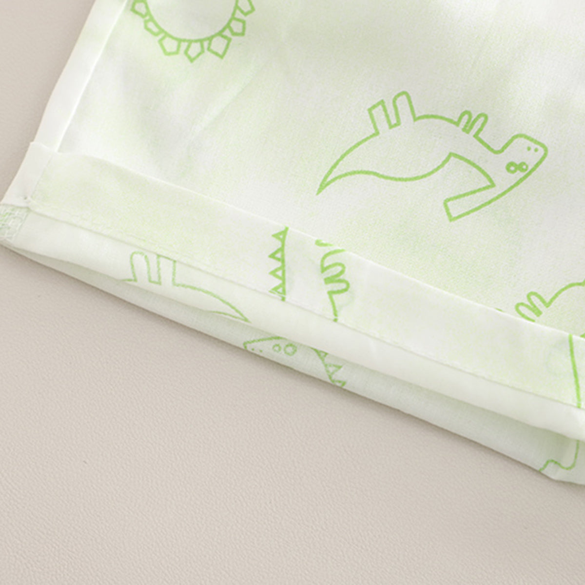 Boys Green Dinosaur Printed Shirt With Sleeveless T-Shirt And Shorts Set 3 pc. Sets