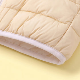 Girls Yellow Hooded Zip-up Puffer Jacket Coats & Jackets